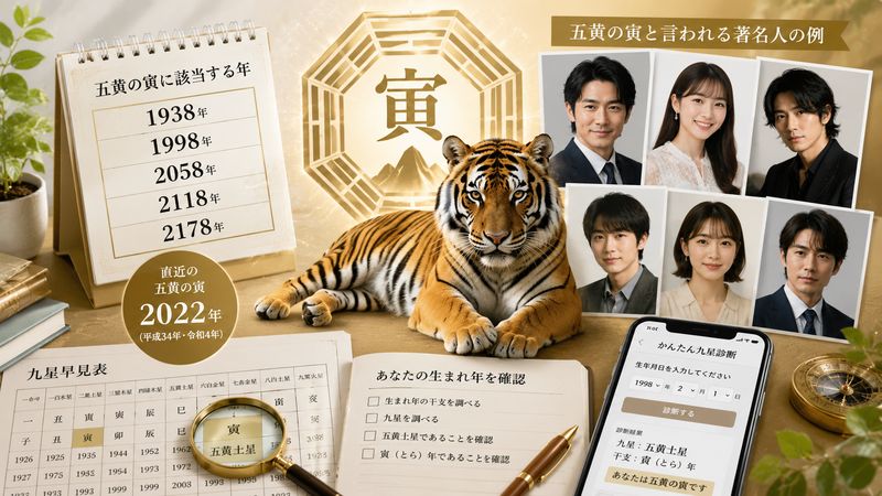 4.五黄の寅の生まれ年と該当する有名人