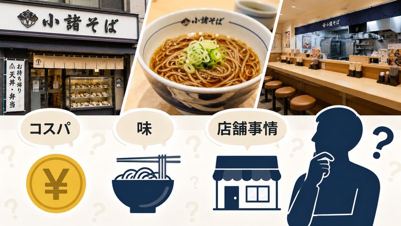 1.小諸そばとはどんなお店?基本情報を紹介