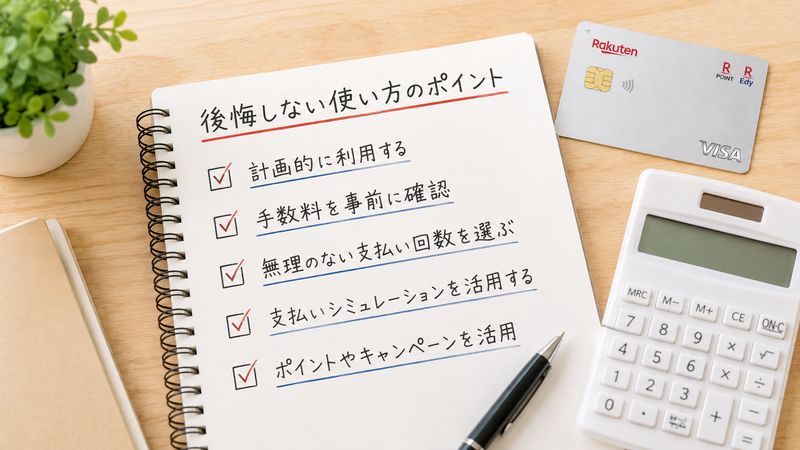 3.分割払いで後悔しないための具体的な使い方