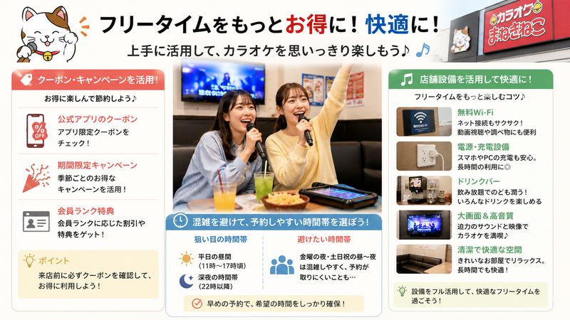 4.まねきねこのフリータイムをお得・快適に利用するコツ