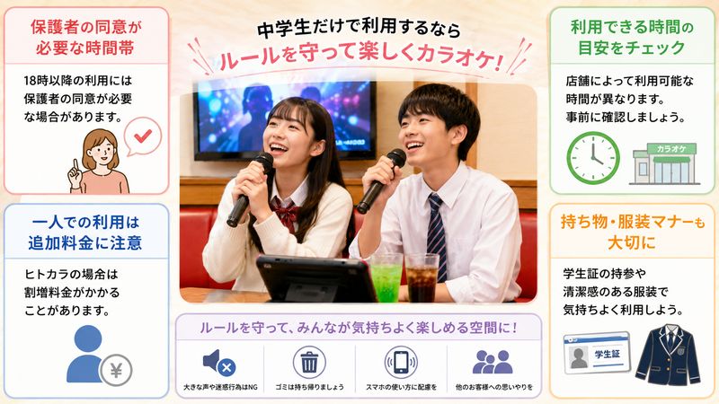 3.中学生だけで利用するときに守るべきルール
