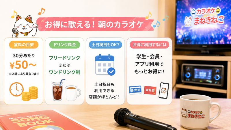 2.まねきねこ「朝うた」の料金と適用条件