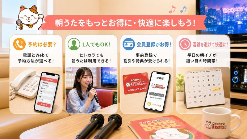 3.まねきねこの朝うたを賢く利用する方法
