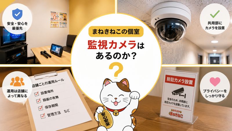 1.まねきねこの個室に監視カメラはあるのか【結論】