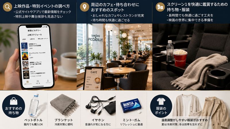 4.新宿ピカデリーを快適に楽しむためのポイント