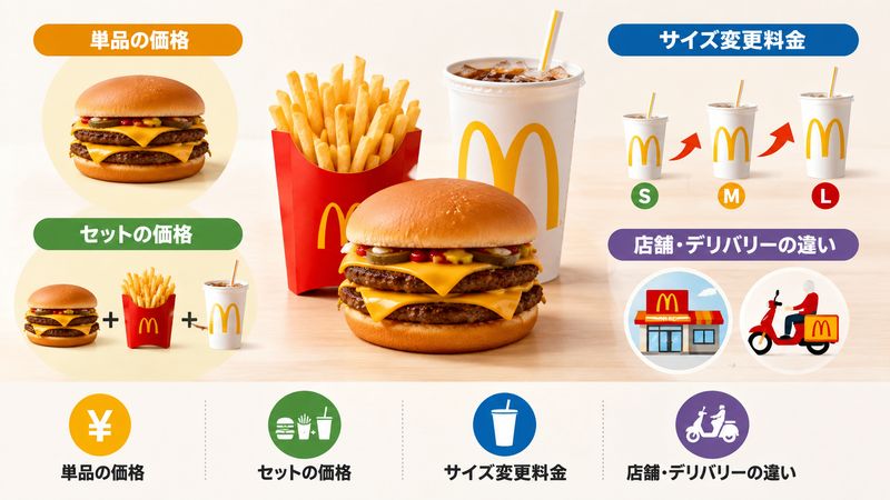 1.ダブルチーズバーガーセットの基本情報と値段
