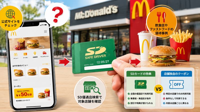2.マクドナルドはSDカード優遇店なのか