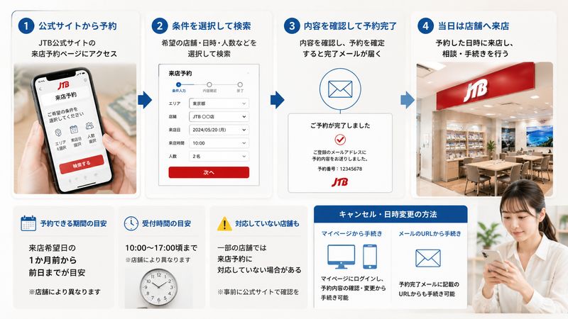 3.JTB来店予約の取り方・手順